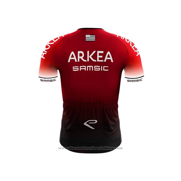 2020 Cycling Jersey Arkea Samsic Red Black Short Sleeve And Bib Short